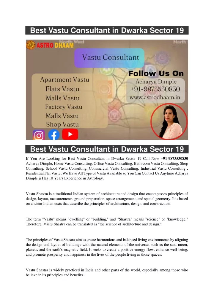 best vastu consultant in dwarka sector 19