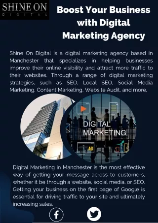 Find The Best Digital Marketing In Manchester | Shine On Digital