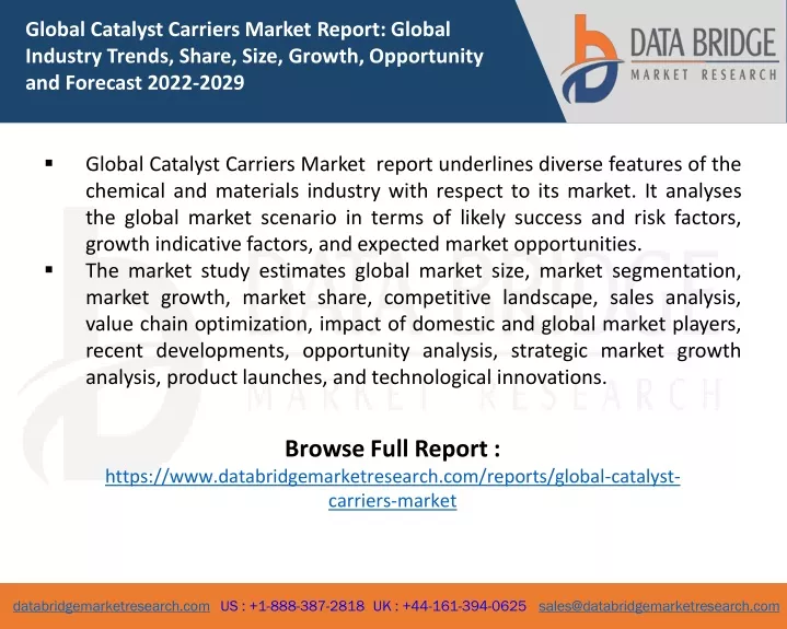 global catalyst carriers market report global