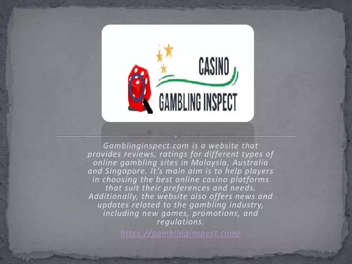 gamblinginspect com is a website that provides