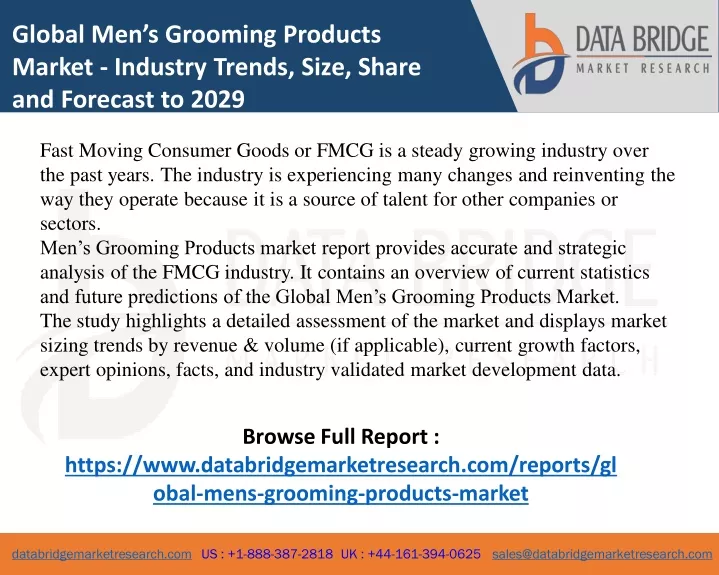 global men s grooming products market industry
