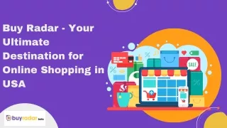 Buy Radar - Your Ultimate Destination for Online Shopping in USA