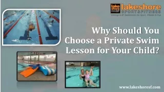 Private Swim Lesson for Your Child