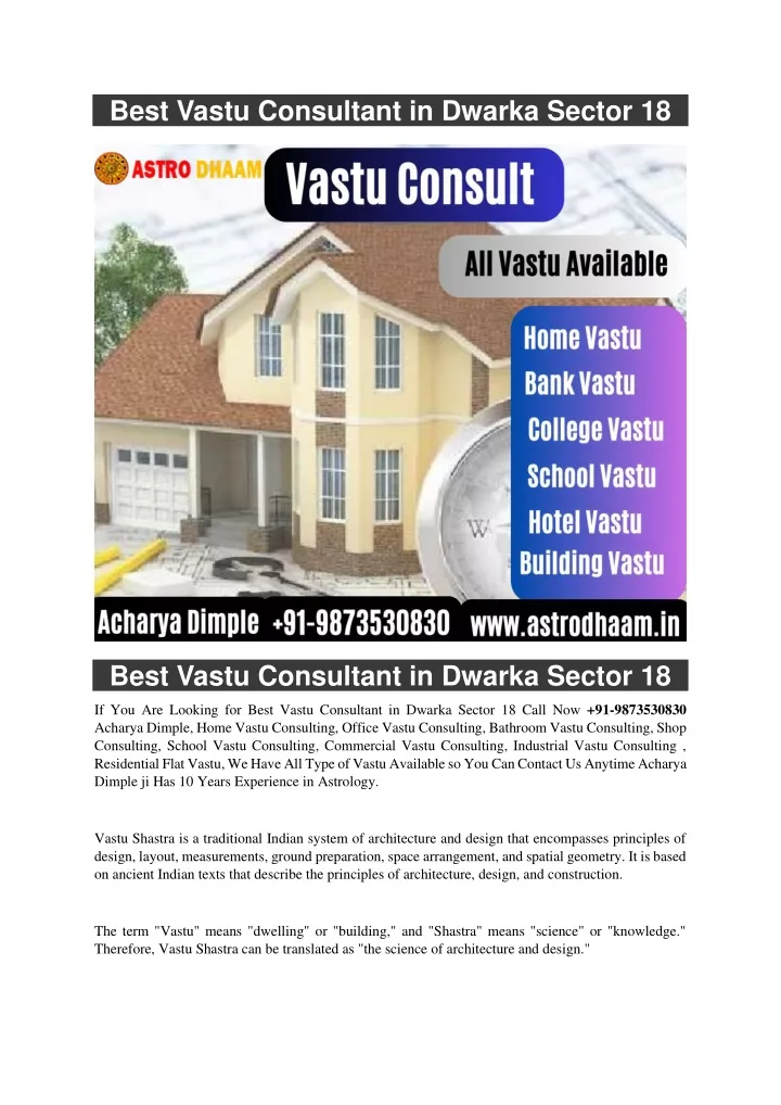 best vastu consultant in dwarka sector 18