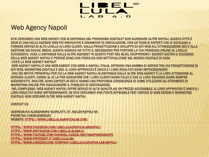 web agency napoli