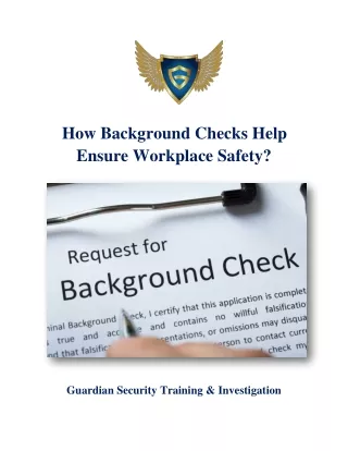 how background checks help ensure workplace safety