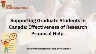 Supporting Graduate Students in Canada Effectiveness of Research Proposal Help (1)