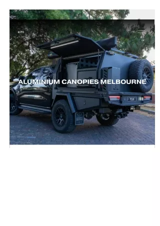 Custom Canopy Adelaide