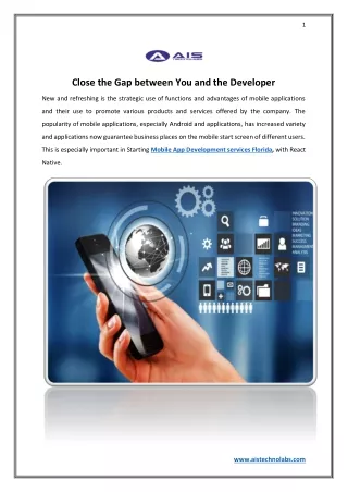 Close the Gap between You and the Developer