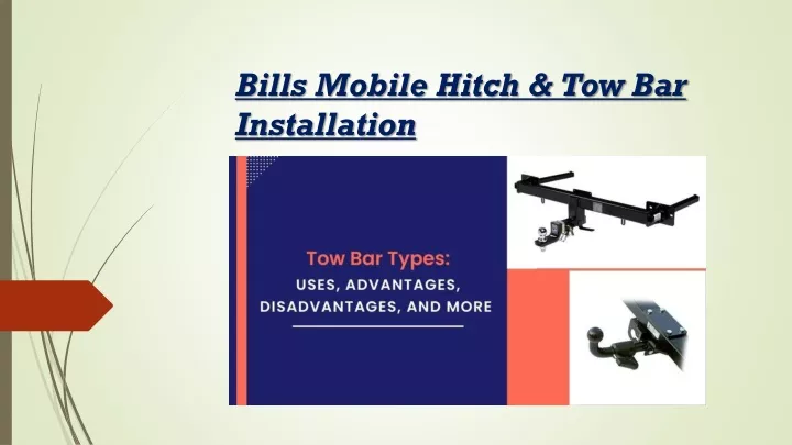 bills mobile hitch tow bar installation