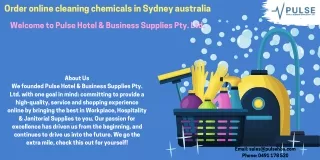 Order online cleaning chemicals in Sydney australia