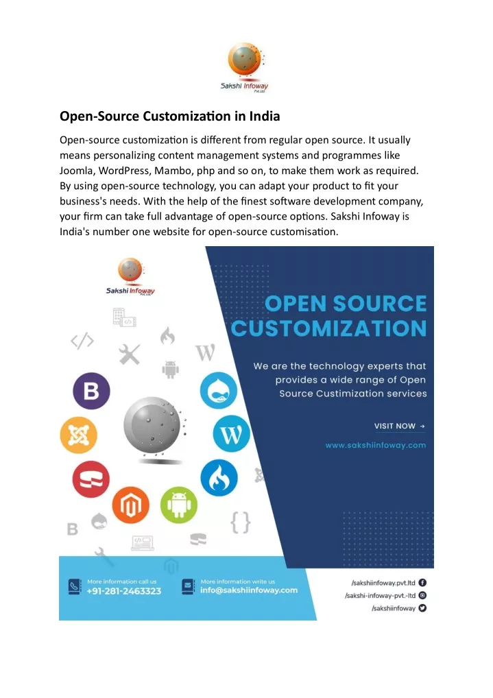 open source customization in india