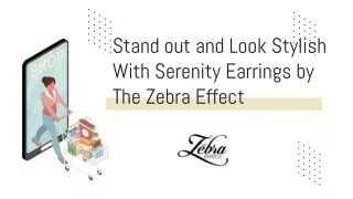 stand out and look stylish with serenity earrings