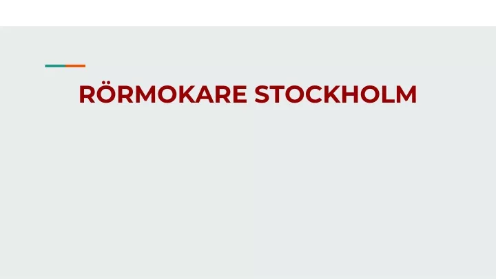 r rmokare stockholm