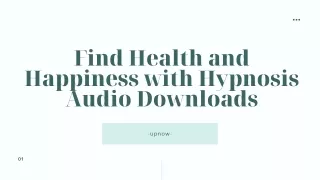 find health and happiness with hypnosis audio