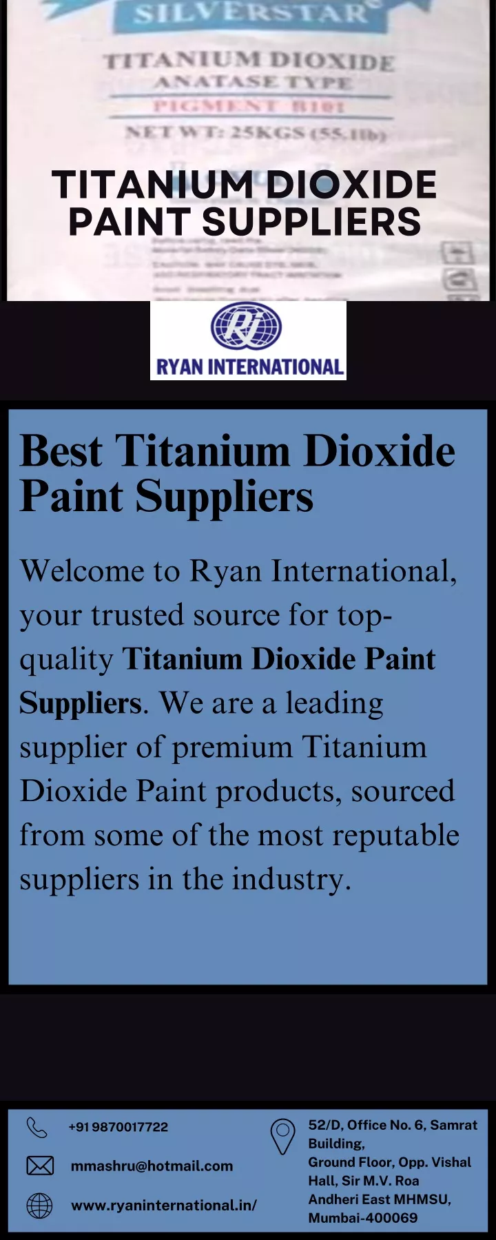 titanium dioxide paint suppliers