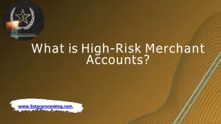 What is High-Risk Merchant Accounts