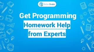 get programming homework help from experts