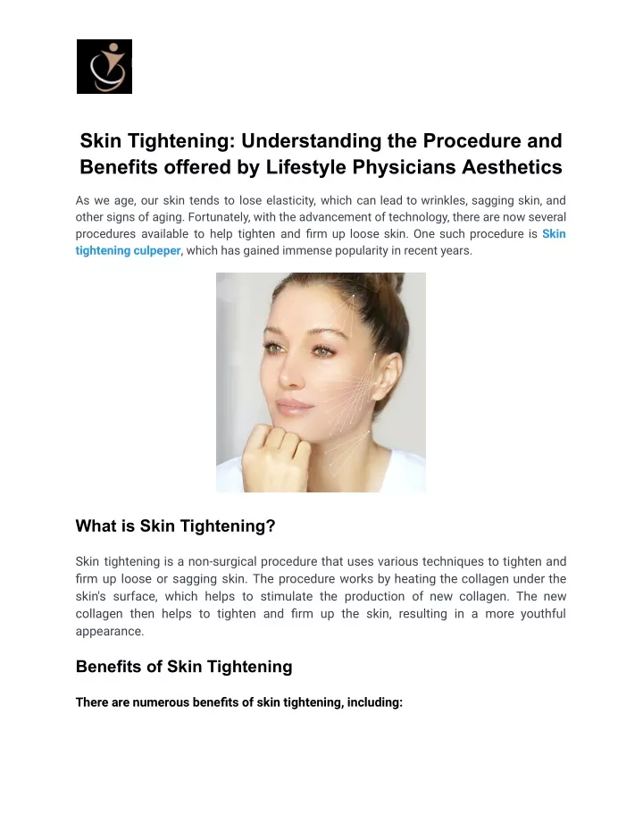 skin tightening understanding the procedure