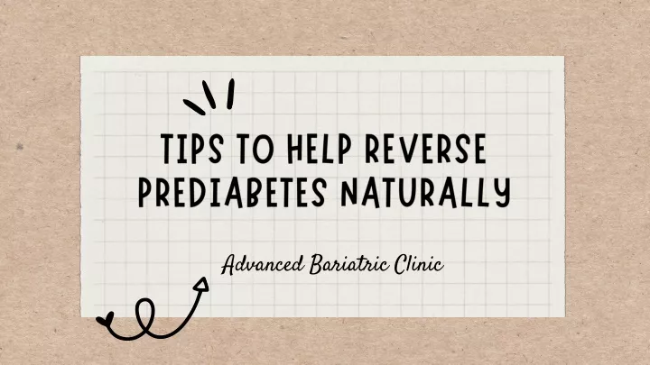 tips to help reverse prediabetes naturally