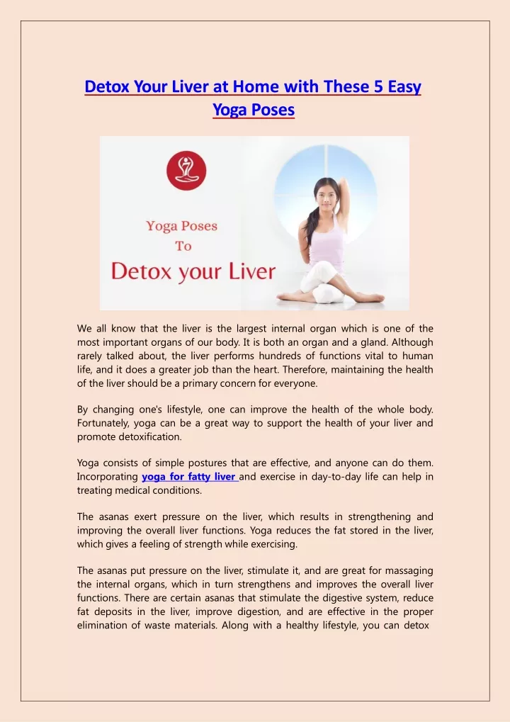 detox your liver at home with these 5 easy yoga