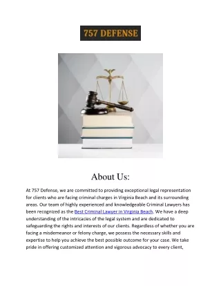 Best Criminal Lawyer in Virginia Beach