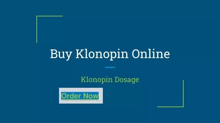 buy klonopin online