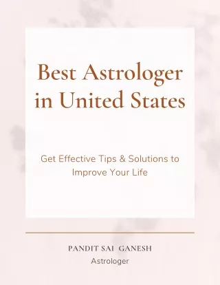 Best Astrologer in United States