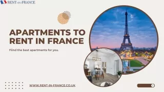 Apartments To Rent In France