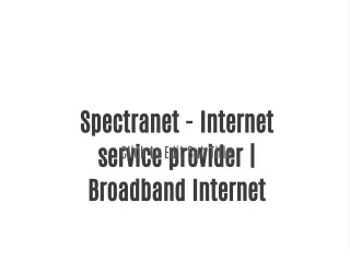 spectranet internet service provider broadband
