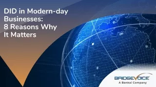 DID in Modern day Businesses - 8 Reasons Why It Matters