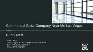 Commercial Glass Company Near Me Las Vegas
