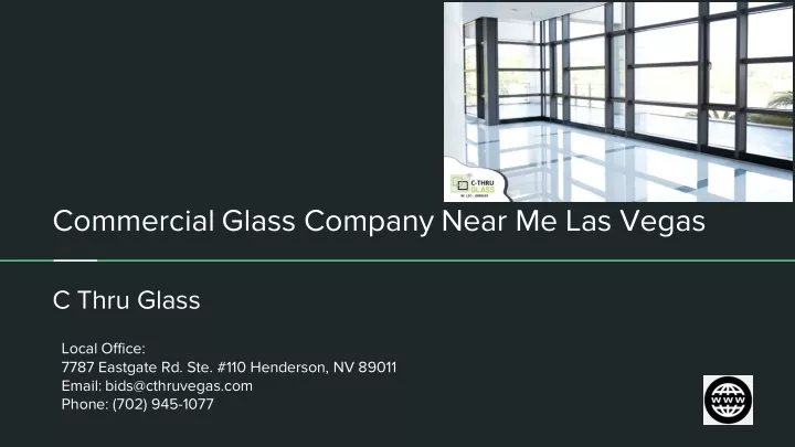 commercial glass company near me las vegas