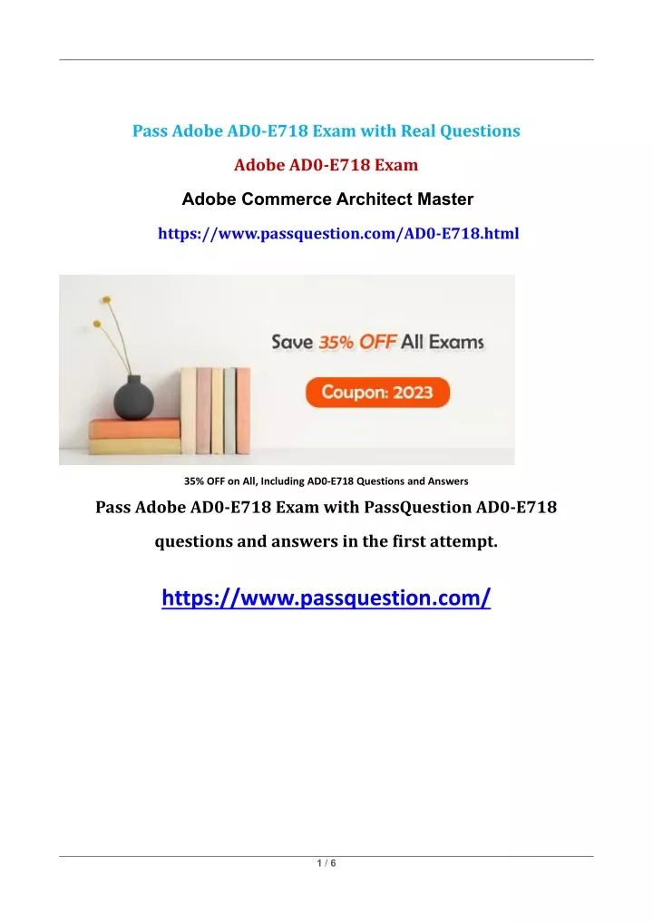 PPT - Adobe Commerce Architect Master AD0-E718 Exam Questions ...