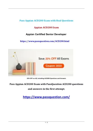 pass appian acd200 exam with real questions