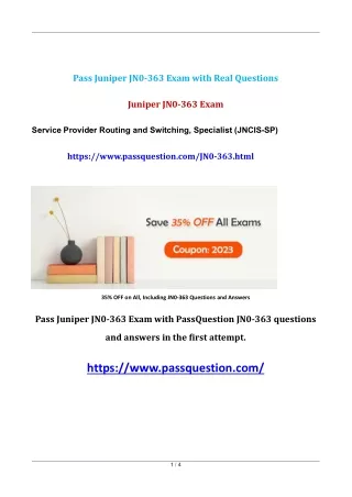 pass juniper jn0 363 exam with real questions