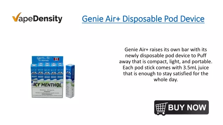 genie air disposable pod device