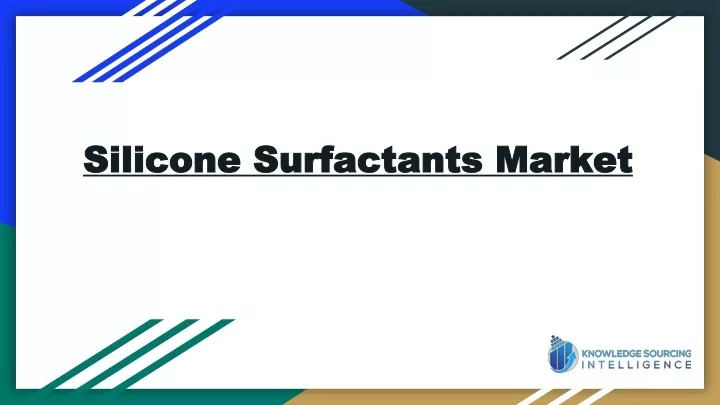 silicone surfactants market