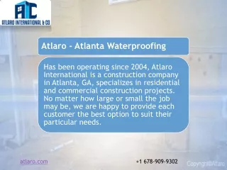 Atlaro - Atlanta Waterproofing