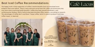 Best Iced Coffee Recommendations