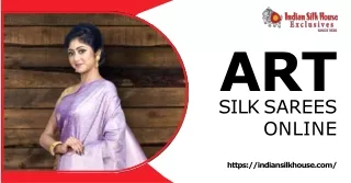 Experience Elegance & Affordability with the Art Silk Sarees Online from Indian Silk House