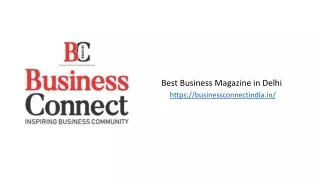 Best Business Magazine in Delhi