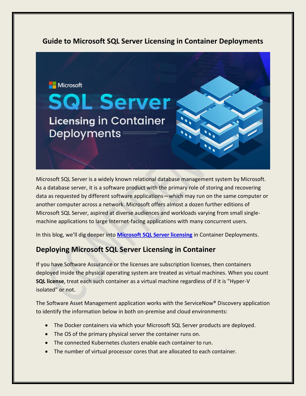 PPT - Guide to Microsoft SQL Server Licensing in Container Deployments ...