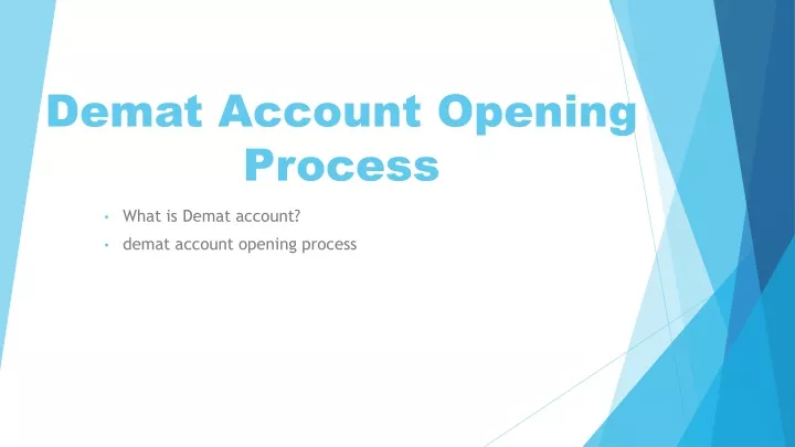 demat account opening process