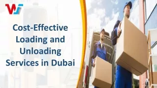 Loading and Unloading Services in Dubai