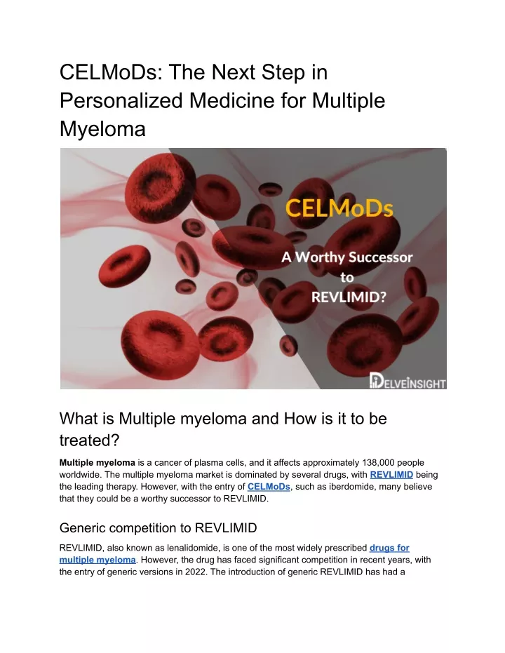 celmods the next step in personalized medicine