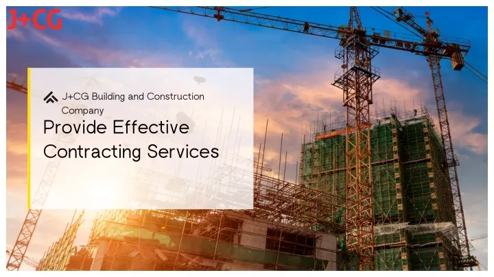 j cg building and construction company