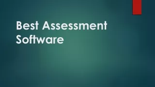 Best Assessment Software