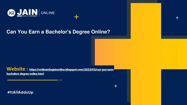 can you earn a bachelor s degree online