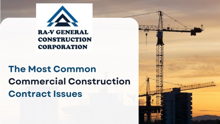 the most common commercial construction contract